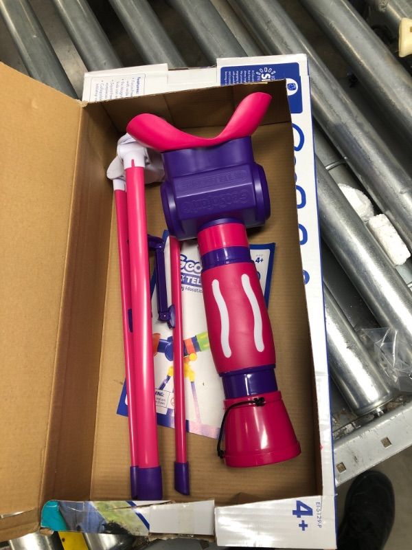 Photo 2 of Educational Insights GeoSafari Jr. Pink My First Kids Telescope, STEM Toy, Gift for Boys & Girls, Ages 4+
