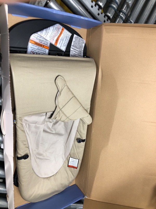 Photo 1 of babybjorn bouncer balance soft - khaki/beige, cotton
