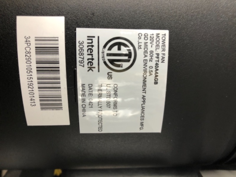 Photo 1 of PELONIS 40''Oscillating Tower Fan | Remote Control | Quiet Stand Up Fan | 3 Speed Settings | 3 Modes |15-Hour Timer | LED Display | for Bedroom Home Office Use| Black
