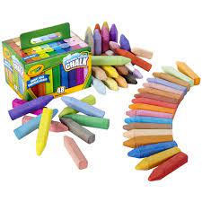 Photo 1 of Crayola Washable Sidewalk Chalk Set, 63-Colors
