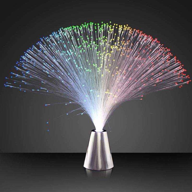 Photo 1 of Light Up Fiber Optic Party Centerpieces with Color Changing LED Lights (Set of 12)
