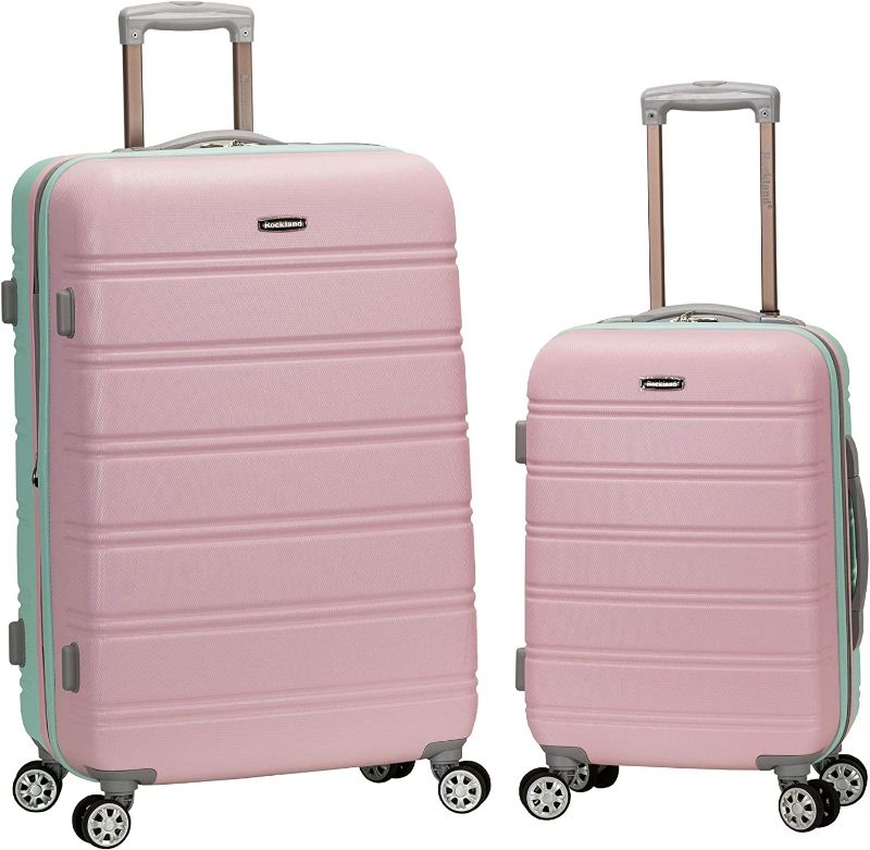 Photo 1 of Rockland Melbourne Hardside Expandable Spinner Wheel Luggage, Mint, 2-Piece Set (20/28)
