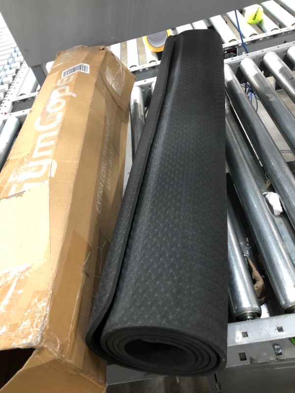 Photo 1 of Extra Long TPE Yoga Mat 6.5x 3 Ft Black