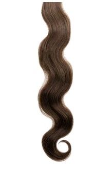 Photo 1 of KERA-LINK HAIR EXTENSIONS 22" Length, Style Wavy Color: 8 Light Chestnut Brown 
