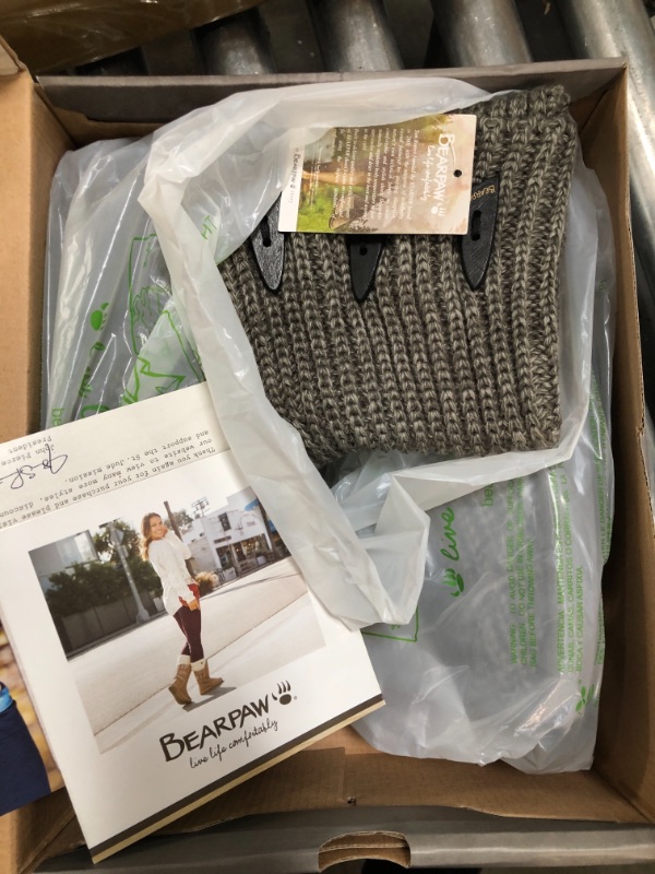 Photo 1 of BEARPAW Women's Knit Tall Winter Boot Gray Size 10 

