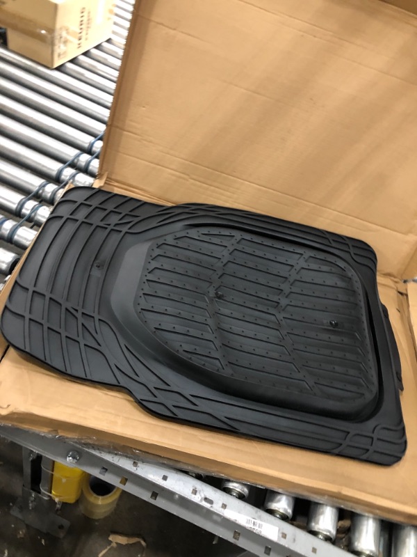 Photo 4 of Motor Trend FlexTough Contour Liners - Deep Dish Heavy Duty Rubber Floor Mats - Black