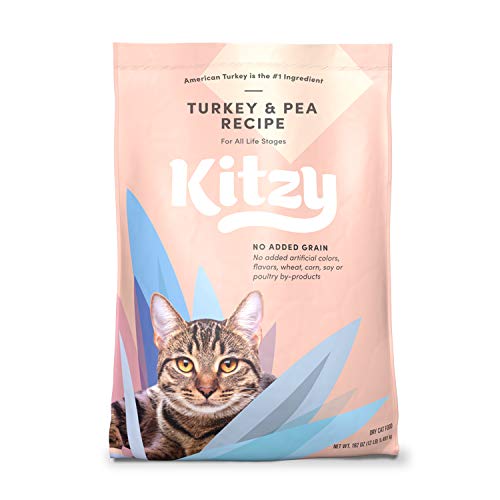 Photo 1 of **BBD: 05/2022**
Kitzy Dry Cat Food by Amazon, Turkey and Pea Recipe (12 Lb Bag)