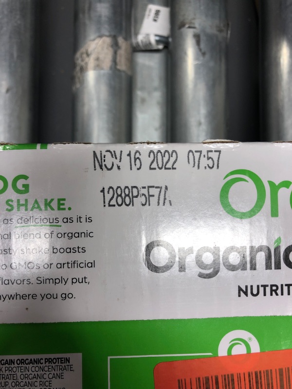 Photo 3 of **bbd: NOV. 16,2022**
Orgain Organic Nutritional Shake - Sweet Vanilla Bean - 12ct