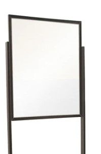 Photo 1 of 22" X 28" Single Bulletin Sign Holder With Rectangular Tubing Base Econoco BH30/MAB
