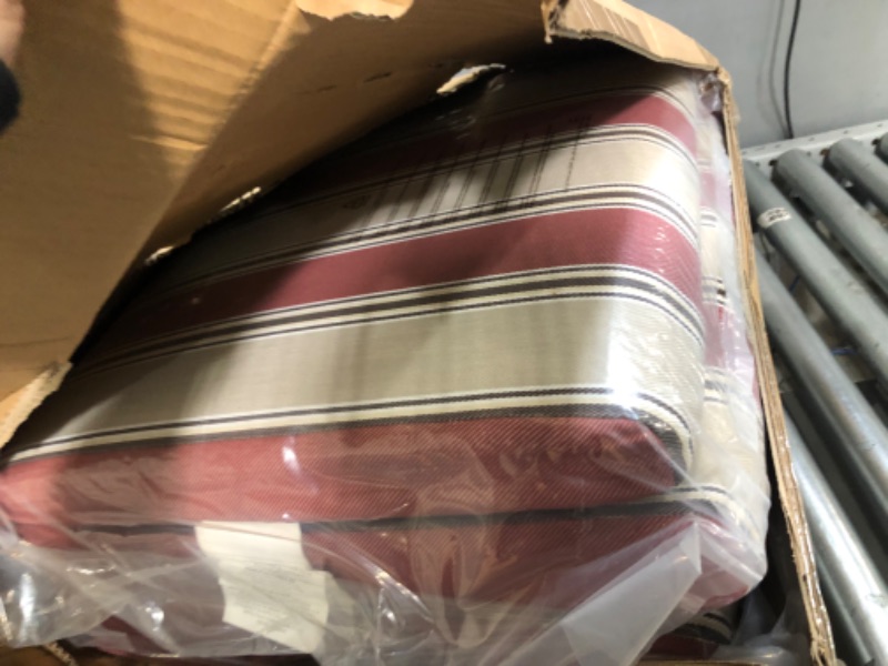 Photo 3 of 
2 Pc Deep Seat Outdoor Patio Cushion Set ~ Chili Stripe