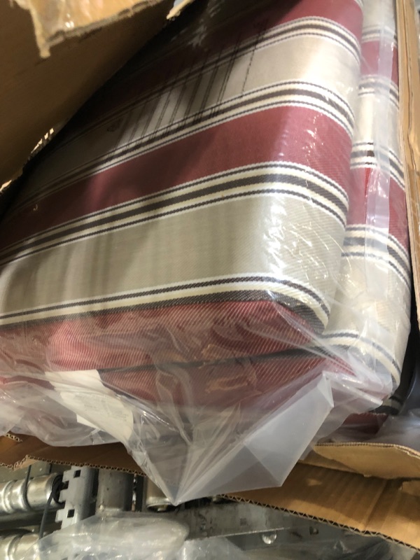 Photo 4 of 
2 Pc Deep Seat Outdoor Patio Cushion Set ~ Chili Stripe