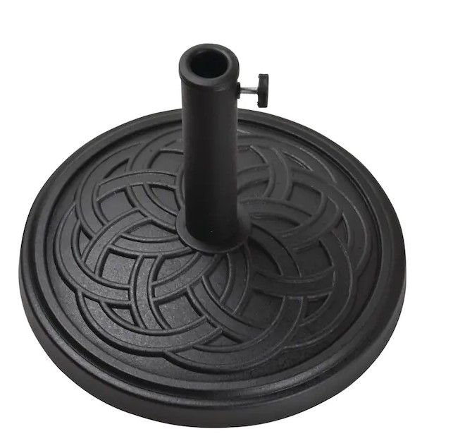 Photo 1 of 12 kg Gaelen Umbrella Base in Black
