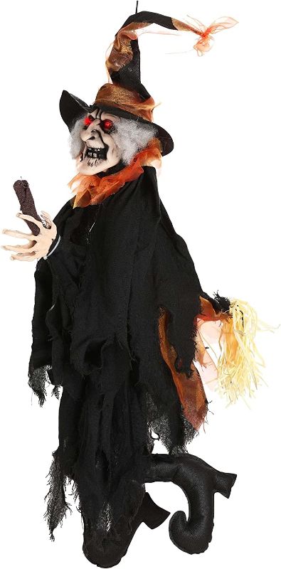 Photo 1 of Fun Costumes 3ft Animated Kicking Witch Standard
