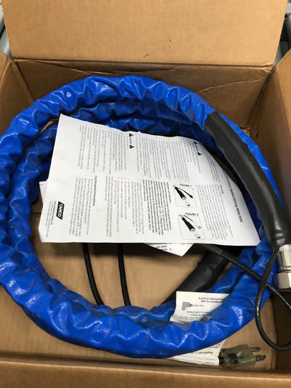 Photo 3 of Camco Heated Drinking Water Hose, - 20° F, 12-Foot, 5/8-Inch ID 12' Cold Weather (Freeze Protection to - 20?F) Frustration-Free Packaging