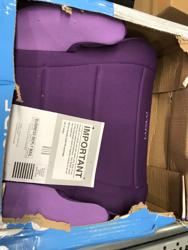 Photo 2 of Cosco Topside Child Safe Belt Positioned Backless Booster Car Seat, Purple Grape