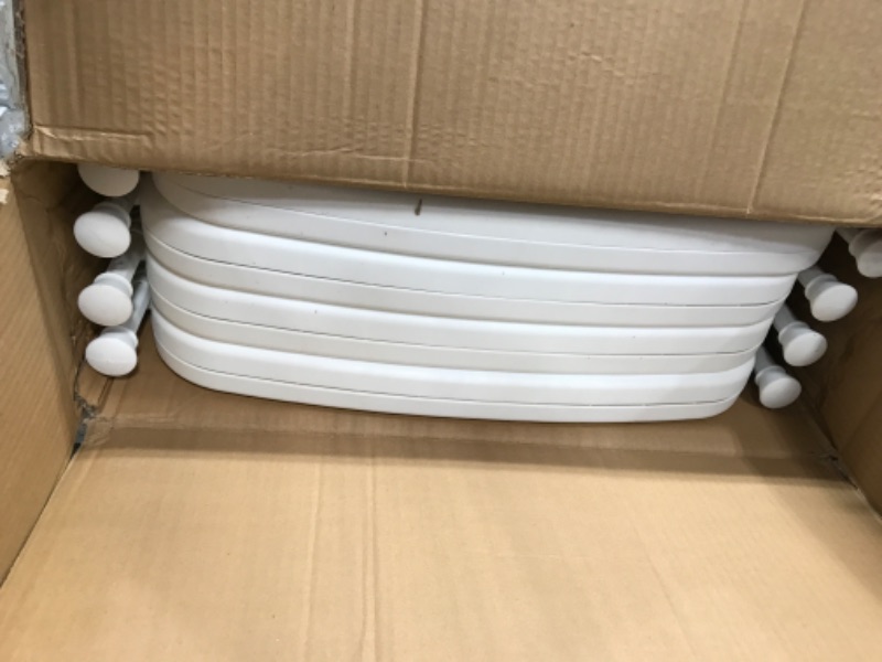 Photo 1 of Amazon Basics 8-Panel Plastic Pet Pen Cage Playpen white 28-Inch