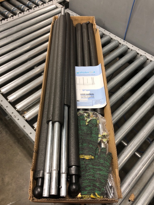 Photo 3 of SkyBound Universal Replacement Enclosure Poles and Hardware black 6 Count