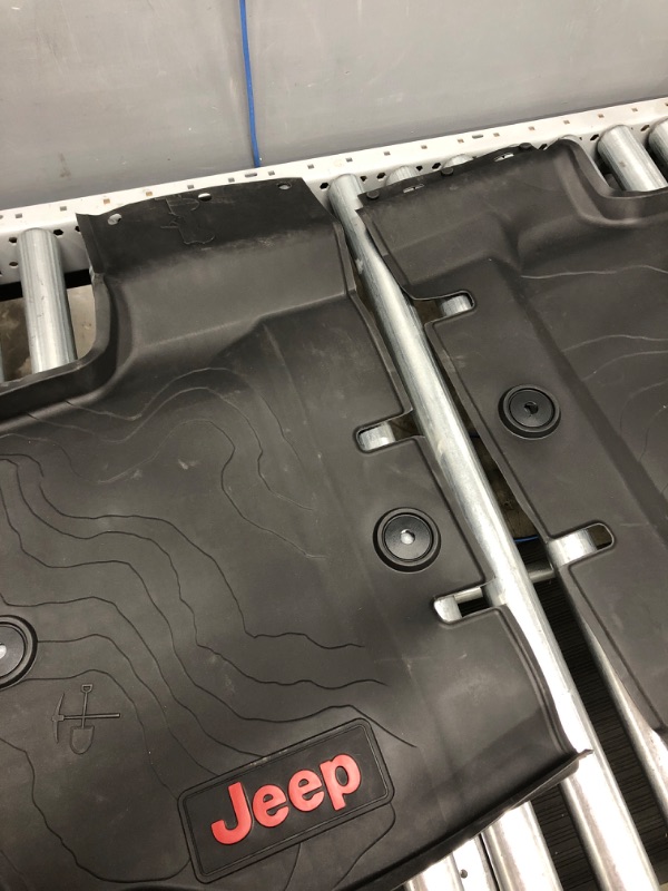 Photo 3 of Jeep All New 2019 Wrangler JL 4-Door Front and Rear All Weather Floor Liners Mopar OEM