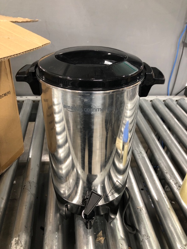 Photo 2 of AmazonCommercial Coffee Urn - Aluminum, 40 Cups/6 Liters 40 Cup 1 Spout