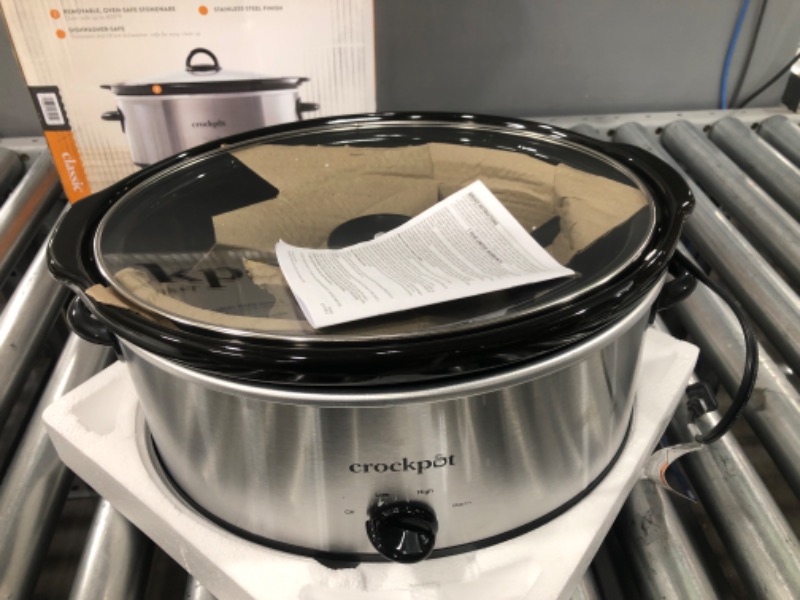 Photo 1 of Crock-Pot 7qt Manual Slow Cooker - Silver SCV700-SS