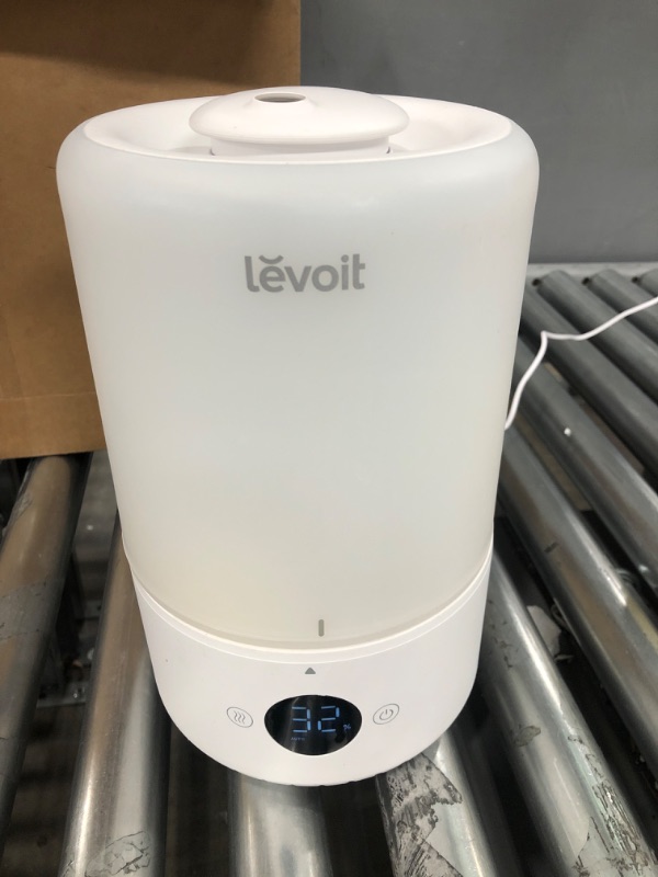 Photo 2 of LEVOIT Smart Cool Mist Humidifiers for Bedroom, Top Fill Essential Oil Diffuser, Auto Humidity Adjustment with Sensor, Remote Control, Ideal for Baby Nursery and Plants, Quiet, Ultrasonic, 3L, White