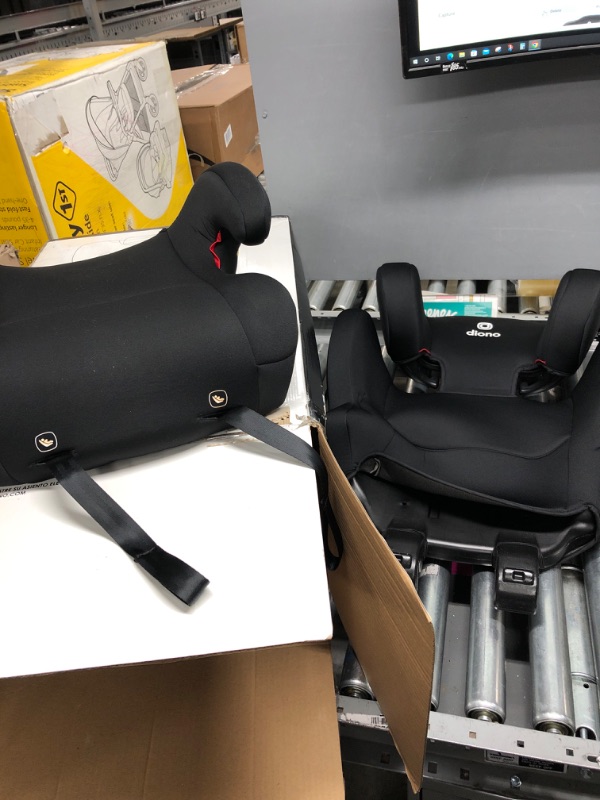 Photo 1 of Diono Cambria 2 XL 2022, Dual Latch Connectors, 2-in-1 Belt Positioning Booster Seat, High-Back to Backless Booster with Space and Room to Grow, 8 Years 1 Booster Seat, Black NEW! Black