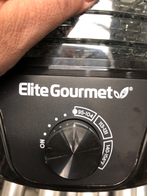 Photo 4 of ** TESTED*** Elite Gourmet Food Dehydrator with Adjustable Temperature Dial, BlackE