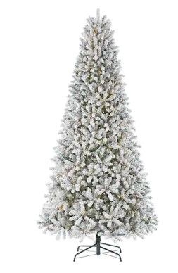 Photo 1 of 9 ft Starry Light Flocked Christmas Tree
