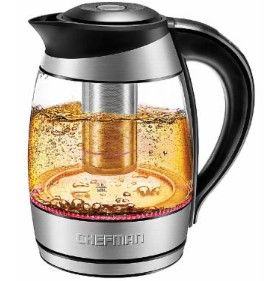 Photo 1 of Chefman Electric Kettles - Color-Changing LED Glass Kettle
