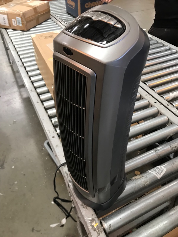 Photo 2 of Lasko 1500W Digital Ceramic Space Heater with Remote, 755320, Silver