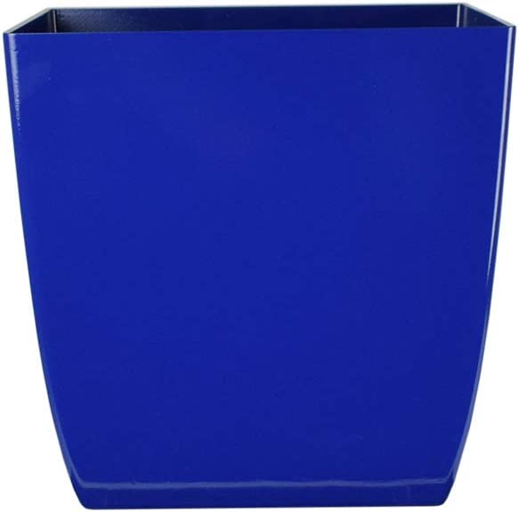 Photo 1 of 16" Aria Square Plastic Planter - The HC Companies 16"x16"x16.07" in Glossy Sapphire Blue Color
