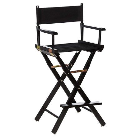 Photo 1 of 230-02-021-15 30 in. Directors Chair Black Frame with Black Canvas
