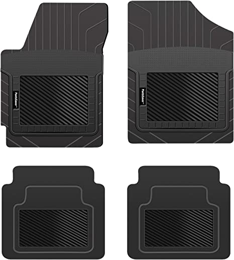 Photo 1 of PantsSaver Custom Fit Floor Mats for Porsche Taycan 2020 All Weather Protection-4 Piece Set-High Raised Border Protection Great for Catching Spills & Easy Rinse-Car Accessories-Black
