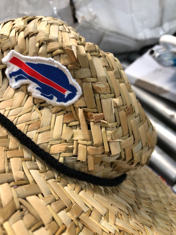 Photo 4 of FOCO Men's NFL Team Logo Floral Straw Sun Hat
