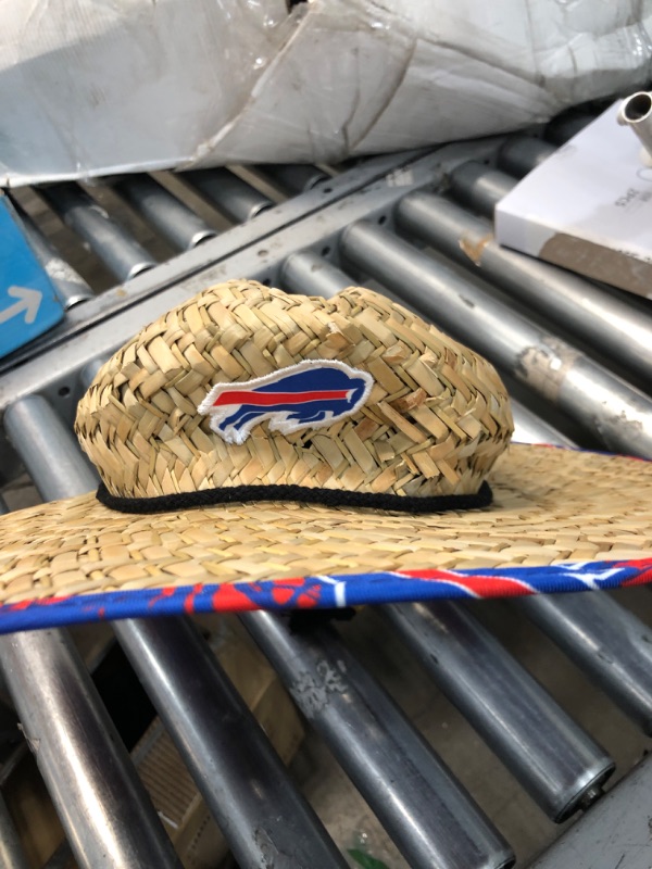 Photo 3 of FOCO Men's NFL Team Logo Floral Straw Sun Hat
