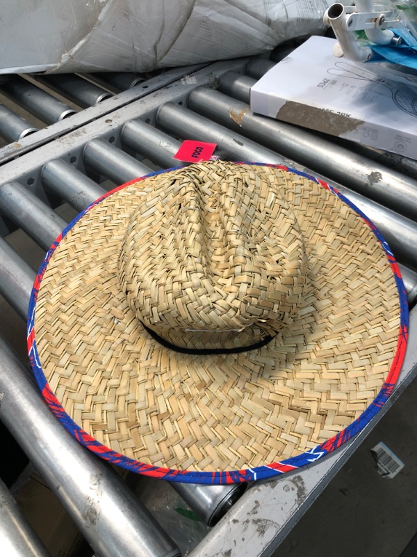 Photo 2 of FOCO Men's NFL Team Logo Floral Straw Sun Hat
