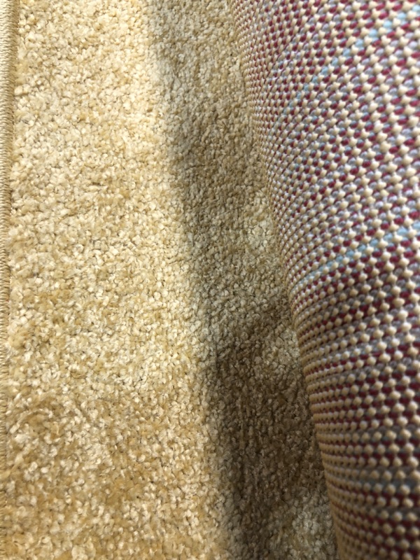 Photo 1 of 8 X10 Haze Solid Low-Pile Area Rug Mustard - JONATHAN Y
