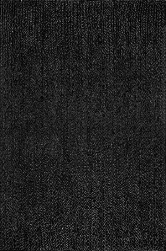 Photo 1 of 
nuLOOM Rigo Hand Woven Farmhouse Jute Accent Rug, 2-6"' x 10', Black