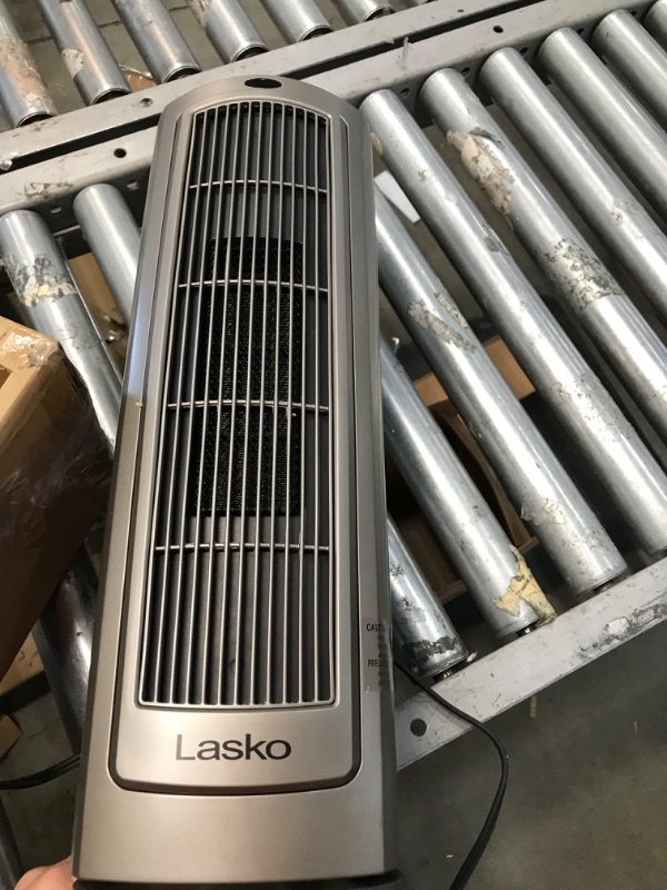 Photo 2 of Lasko 1500W Digital Ceramic Space Heater with Remote, 755320, Silver