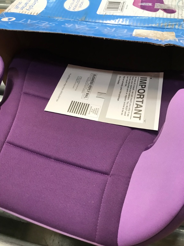 Photo 2 of Cosco Topside Child Safe Belt Positioned Backless Booster Car Seat, Purple Grape