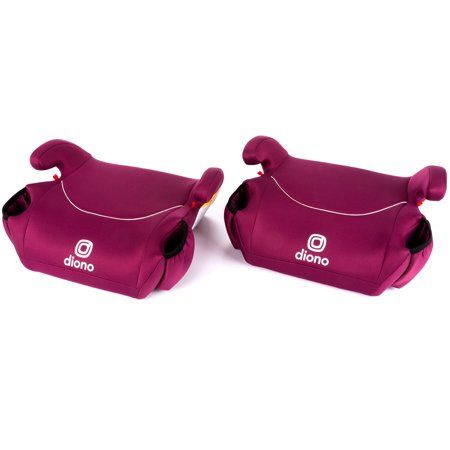 Photo 1 of Diono Solana - Pack of 2 Lightweight Backless Booster Car Seats Pink

