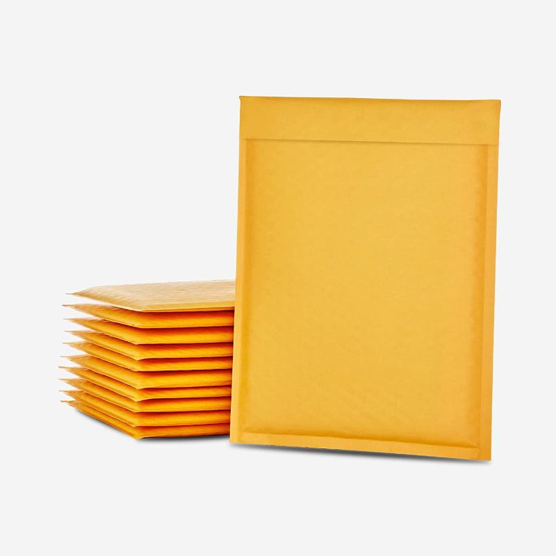 Photo 1 of Holpack 8.5 x 12 Kraft Bubble Mailers #2 Self-Seal Padded Shipping Envelopes 100pack. Packaging for Small Business and eCommerce. Postal Shipping Mailing Ideal for Accessories, Jewelry and Cosmetics
