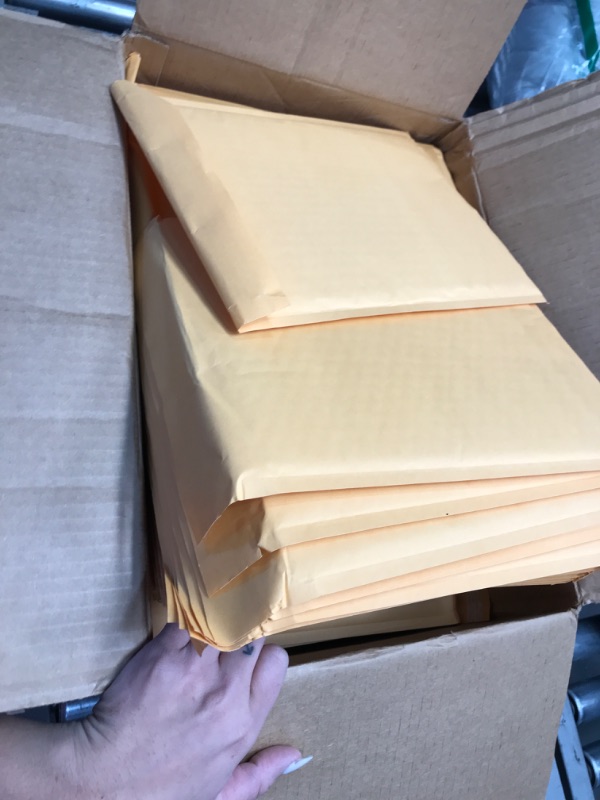 Photo 2 of Holpack 8.5 x 12 Kraft Bubble Mailers #2 Self-Seal Padded Shipping Envelopes 100pack. Packaging for Small Business and eCommerce. Postal Shipping Mailing Ideal for Accessories, Jewelry and Cosmetics
