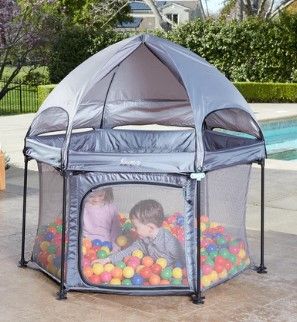 Photo 1 of 53" PlayPod Portable Playpen for Babies and Toddlers [Includes Dome]
