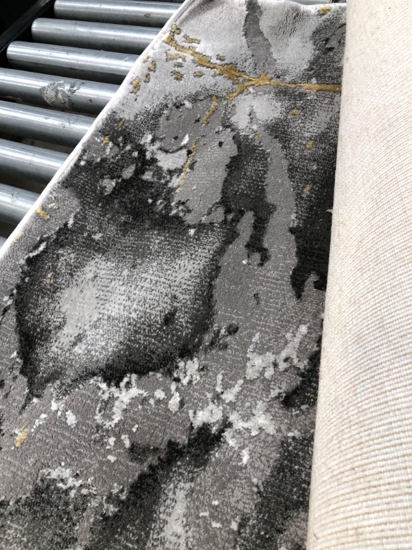 Photo 1 of **used, needs cleaning**
SAFAVIEH Craft Collection 8' x 10' Grey / Gold CFT877F Modern Abstract Non-Shedding Living Room Bedroom Dining Home Office Area Rug 8' x 10' Grey/Gold