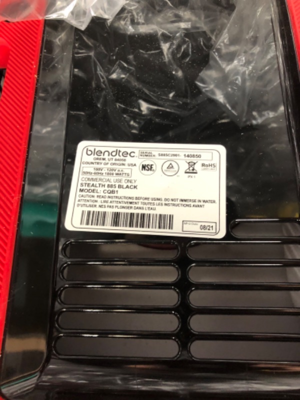 Photo 3 of Blendtec Professional 800 Blender with WildSide+ Jar (90 oz), Sealed Sound Enclosure, Industries Strongest and Quietest Professional-Grade Power, 11-Speed Touch Slider, Self-Cleaning, Black
