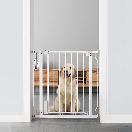 Photo 1 of Ciays Baby Gate 29.5” to 33.5”, 30-in Height Extra Wide Dog Gate for Stairs, Doorways and House, Auto-Close Safety Metal Pet Gate for Dogs with Al
