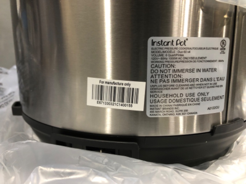 Photo 3 of 6 qt. Stainless Steel Electric Pressure Cooker