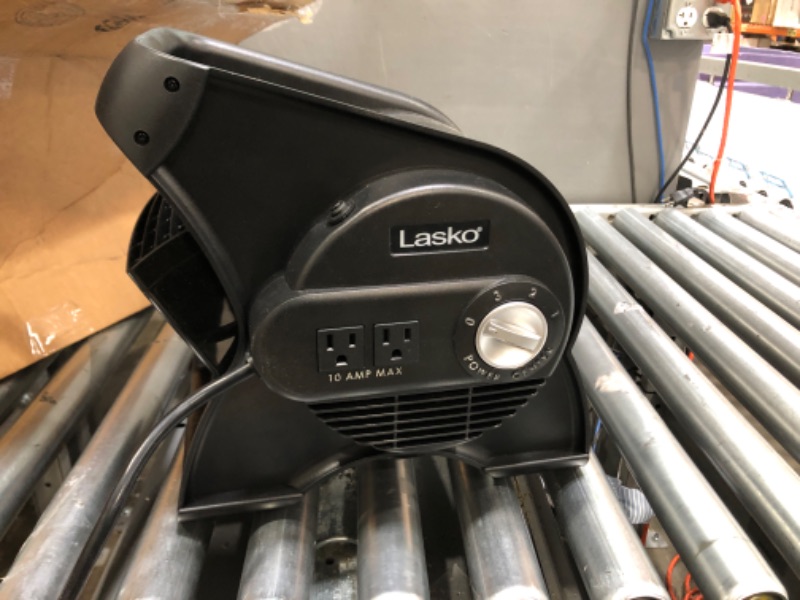 Photo 2 of Lasko U12104 High Velocity Pro Pivoting Utility Fan for Cooling, Ventilating, Exhausting and Drying at Home, Job Site and Work Shop, Black 12104 12.2 x 9.6 x 12.3 inches
