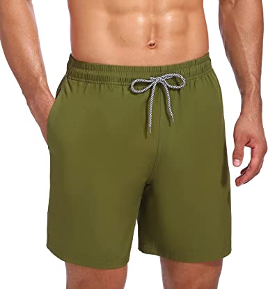 Photo 1 of Biwisy Mens Swim Trunks Quick Dry Swim Shorts with Mesh Lining Funny Beach Shorts_
Size-2x L